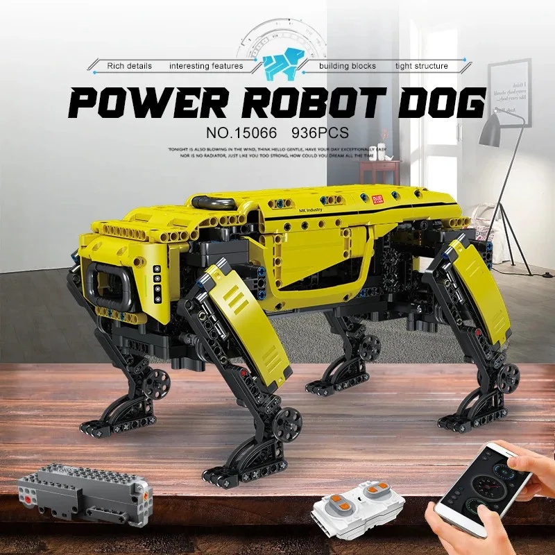Home Security Robot Dog - 몰드 킹 15066/15075 테크니컬 로봇 장난감