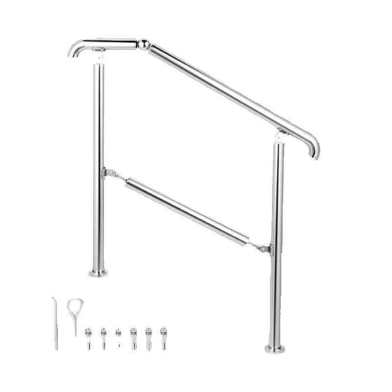 Home Security Measures - SucceBuy 3-5 단계 난간 스테인레스 스틸
