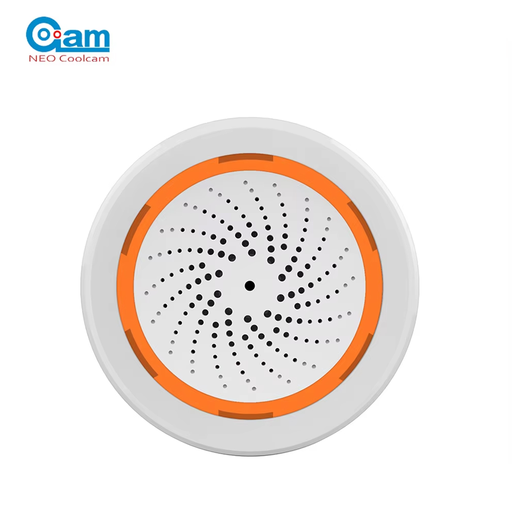 Home Security Siren - Coolcam Tuya Zigbee 스트로브 경고 기능이