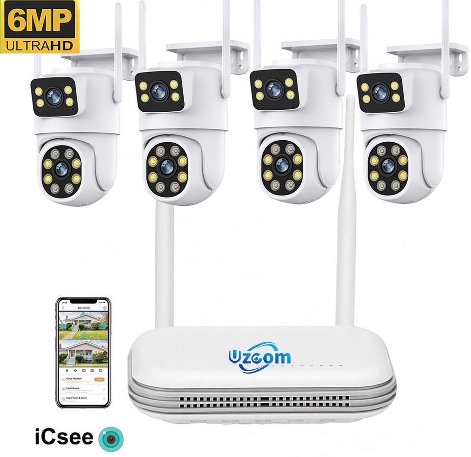 Home Security Video Systems - 8CH 6MP 야외 IP 카메라 Wifi