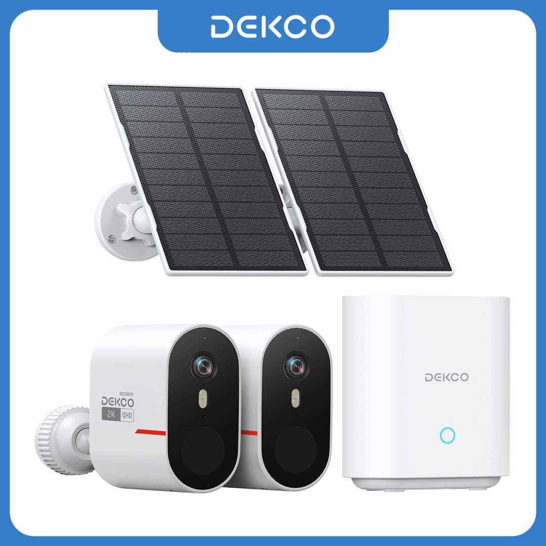 Home Security Wireless Camera - 덱코 3MP WiFi 태양광 카메라 시스템