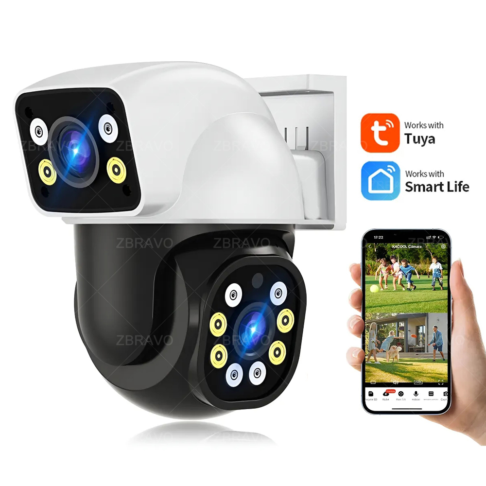 Home Security Tech - Smartlife 8MP WiFi Tuya 야외 카메라