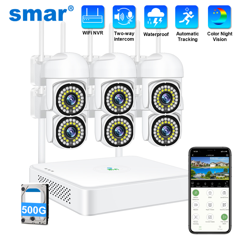 Home Security Video Systems - Smar 3MP 무선 CCTV 보안 카메라