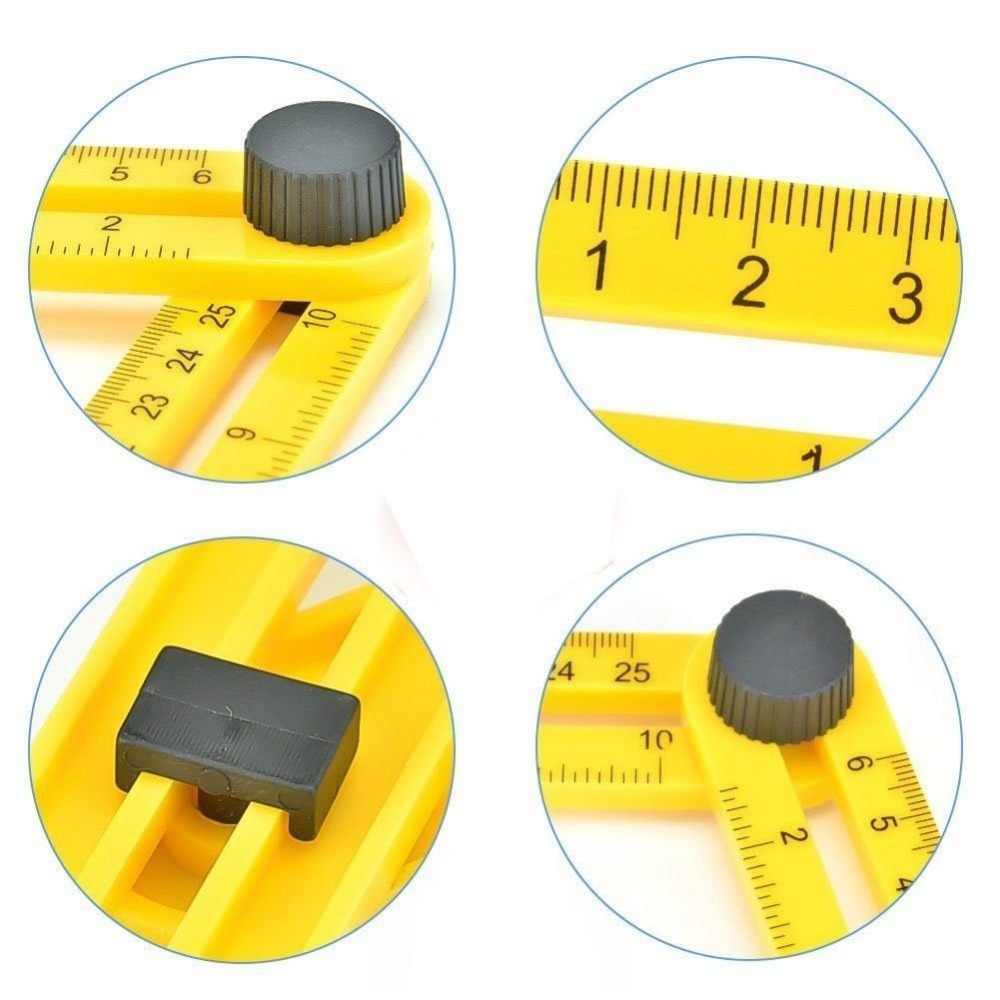각도기 멀티 앵글 눈금자 템플릿 4 접이식 각도 측정  - Home Security Measures 리뷰 및 가격