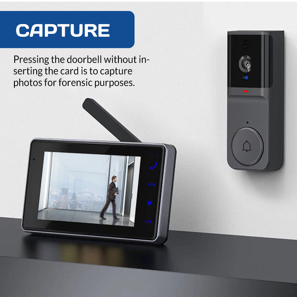 4.3인치 HD IPS 스크린 무선 비주얼 인터콤 초인 - Home Security Video Systems 리뷰 및 가격