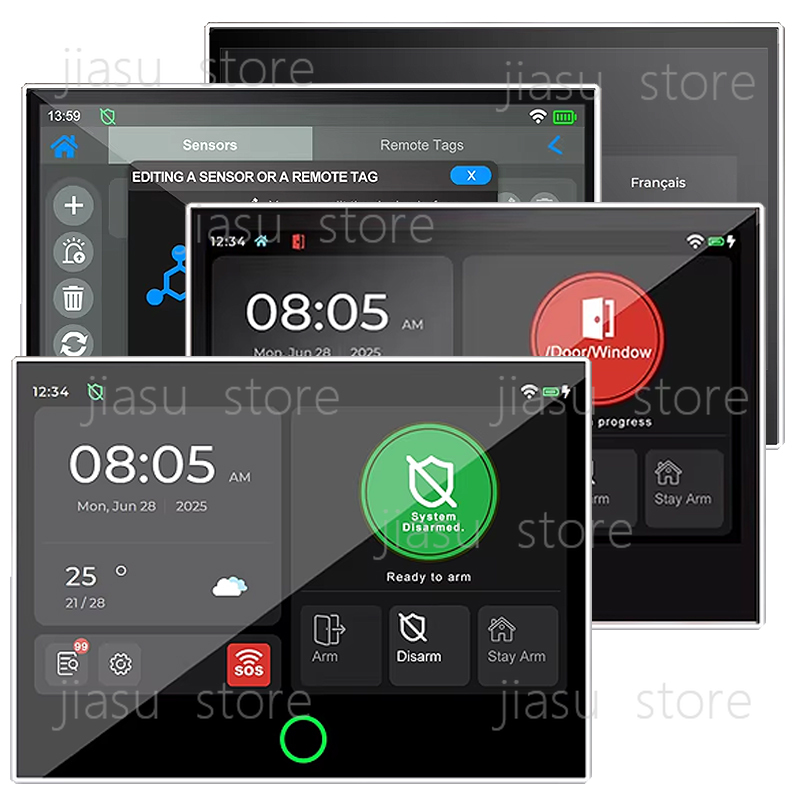 7인치 유선 스마트 보안 경보 시스템 가정용 GSM 네 - Home Security Using Gsm 리뷰 및 가격
