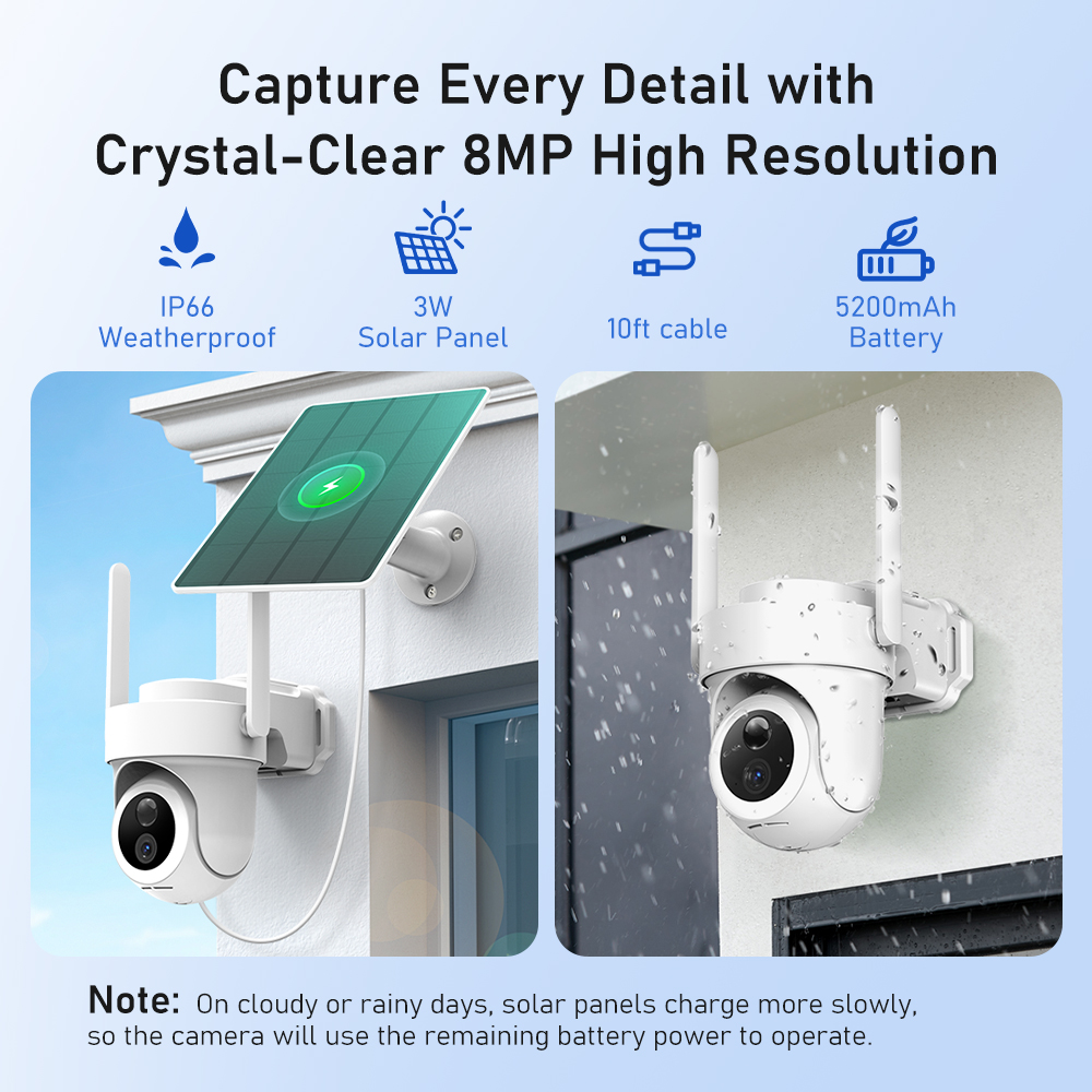 8MP 4K 태양광 카메라 시스템 4-캠 키트 무선 야 - Home Security Wireless Camera 리뷰 및 가격