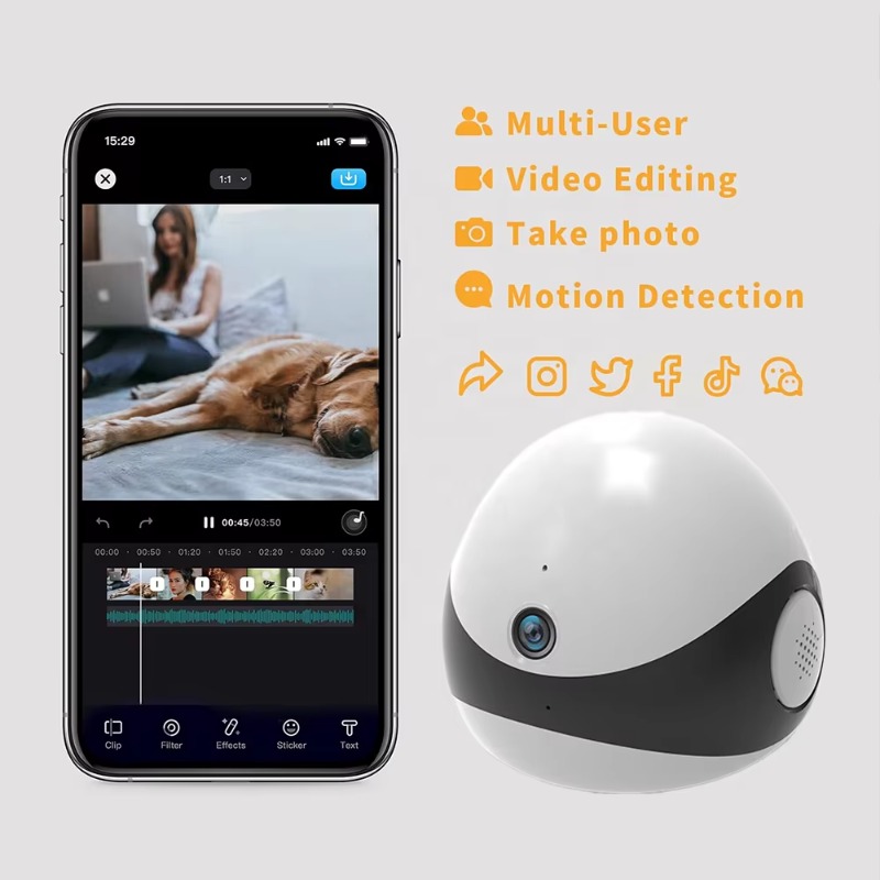 무선 2K HD 모바일 반려동물 로봇 카메라 AI 자동 - Home Security Robot Dog 리뷰 및 가격