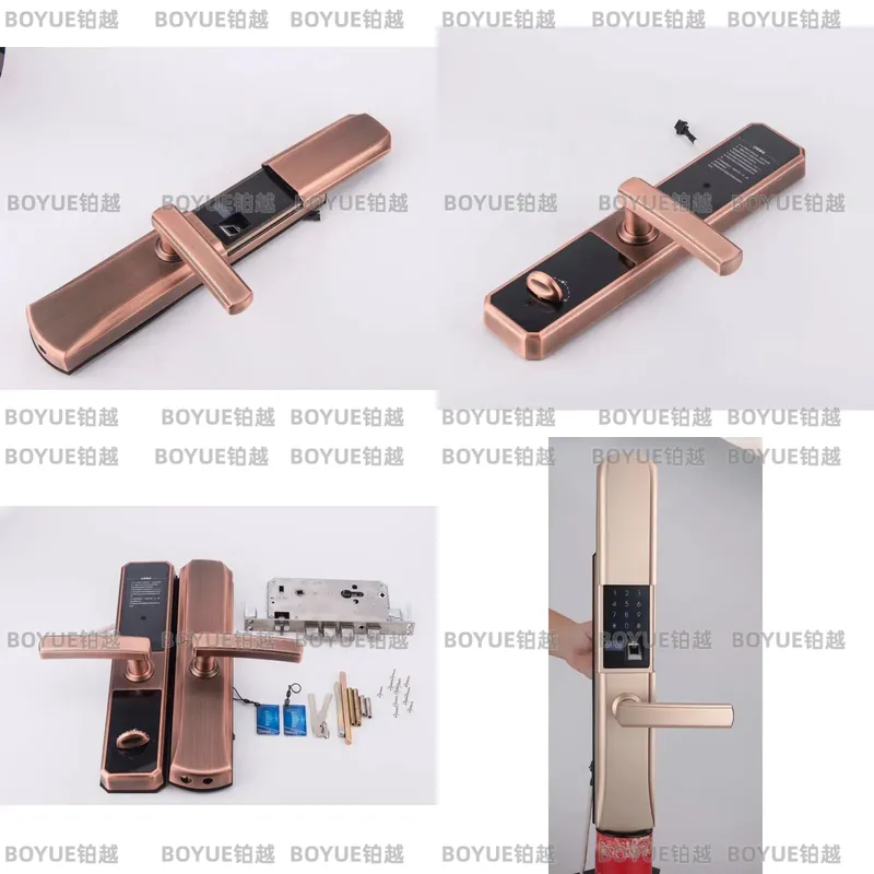 아연 합금 슬라이딩 커버 지문 스마트 잠금 장치 전자  - Home Security Lock System 리뷰 및 가격