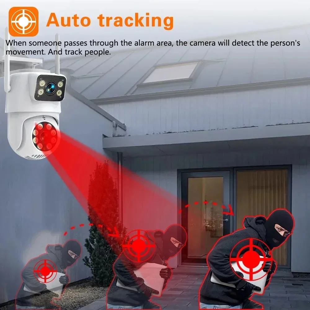 10채널 CCTV 보안 4K 듀얼 렌즈 PTZ 카메라  - Home Security Wireless Camera 리뷰 및 가격