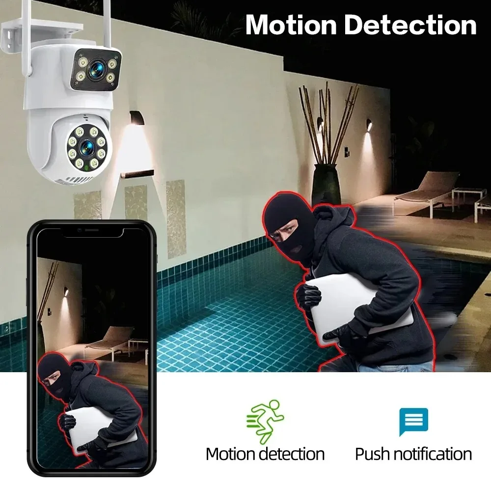 10채널 CCTV 보안 4K 듀얼 렌즈 PTZ 카메라  - Home Security Wireless Camera 리뷰 및 가격