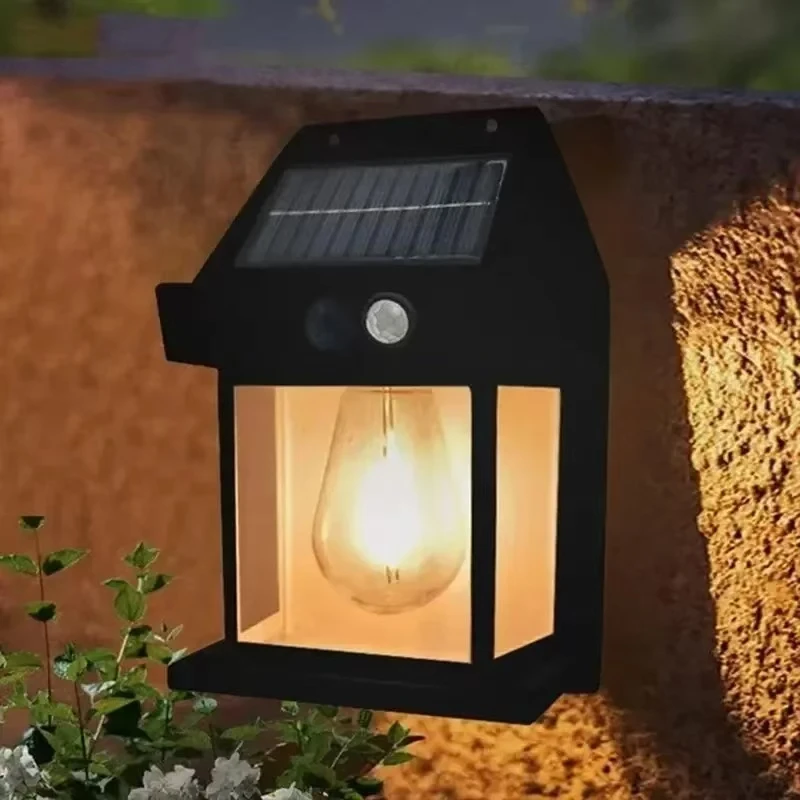 야외 태양광 텅스텐 벽등, 모션 센서 내장, IP65  - Home Security Yard Sign 리뷰 및 가격