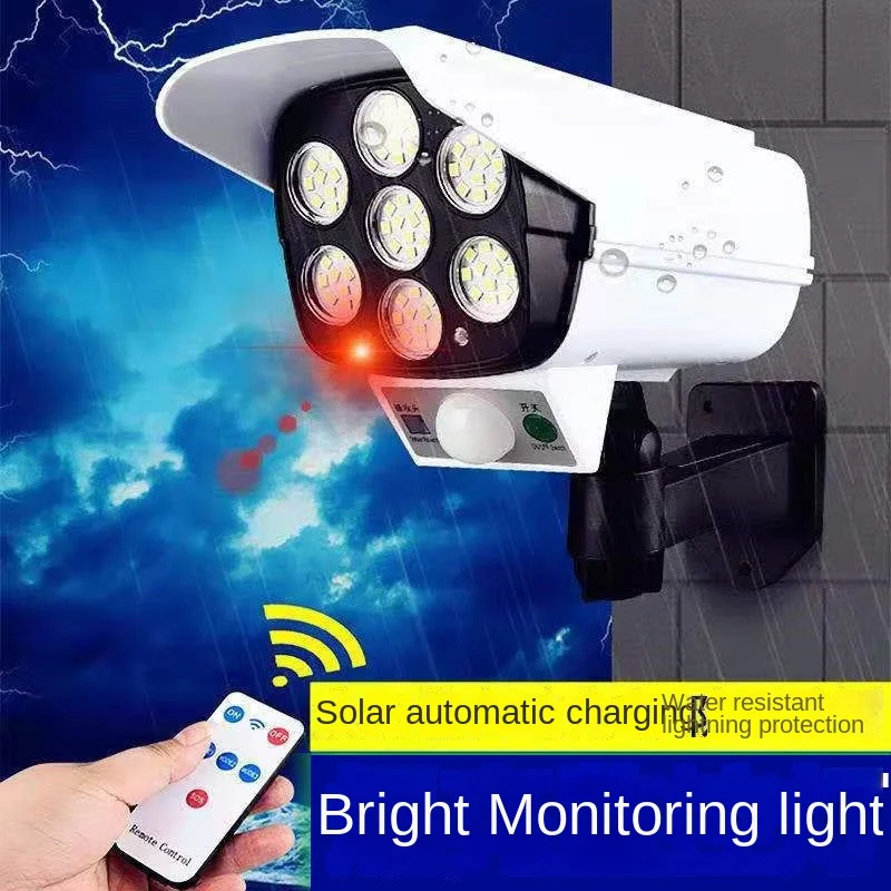 야외 태양 빛 모션 센서 보안 더미 카메라 무선 홍수  - Home Security Tech 리뷰 및 가격