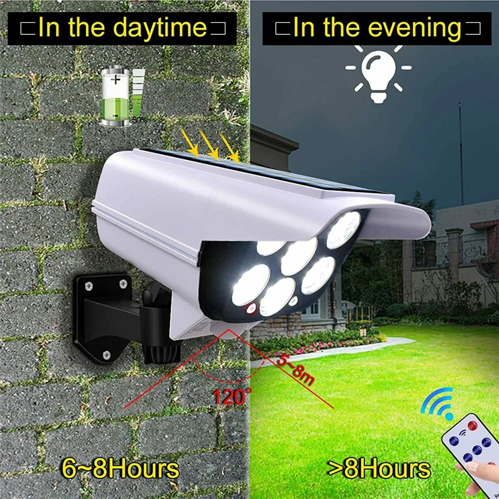 야외 태양 빛 모션 센서 보안 더미 카메라 무선 홍수  - Home Security Tech 리뷰 및 가격
