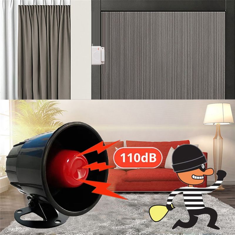 M01K 433Mhz 무선 사이렌 알람 시스템 - 가정 - Home Security Siren 리뷰 및 가격