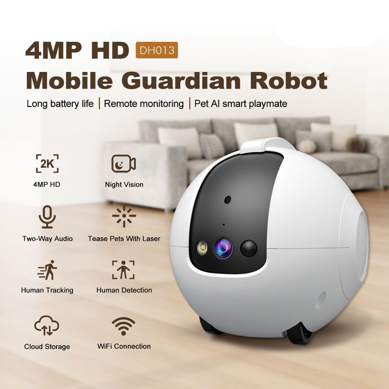 홈 케어 보안 카메라 모바일 지능형 로봇 카메라 4MP - Home Security Robot Dog 리뷰 및 가격