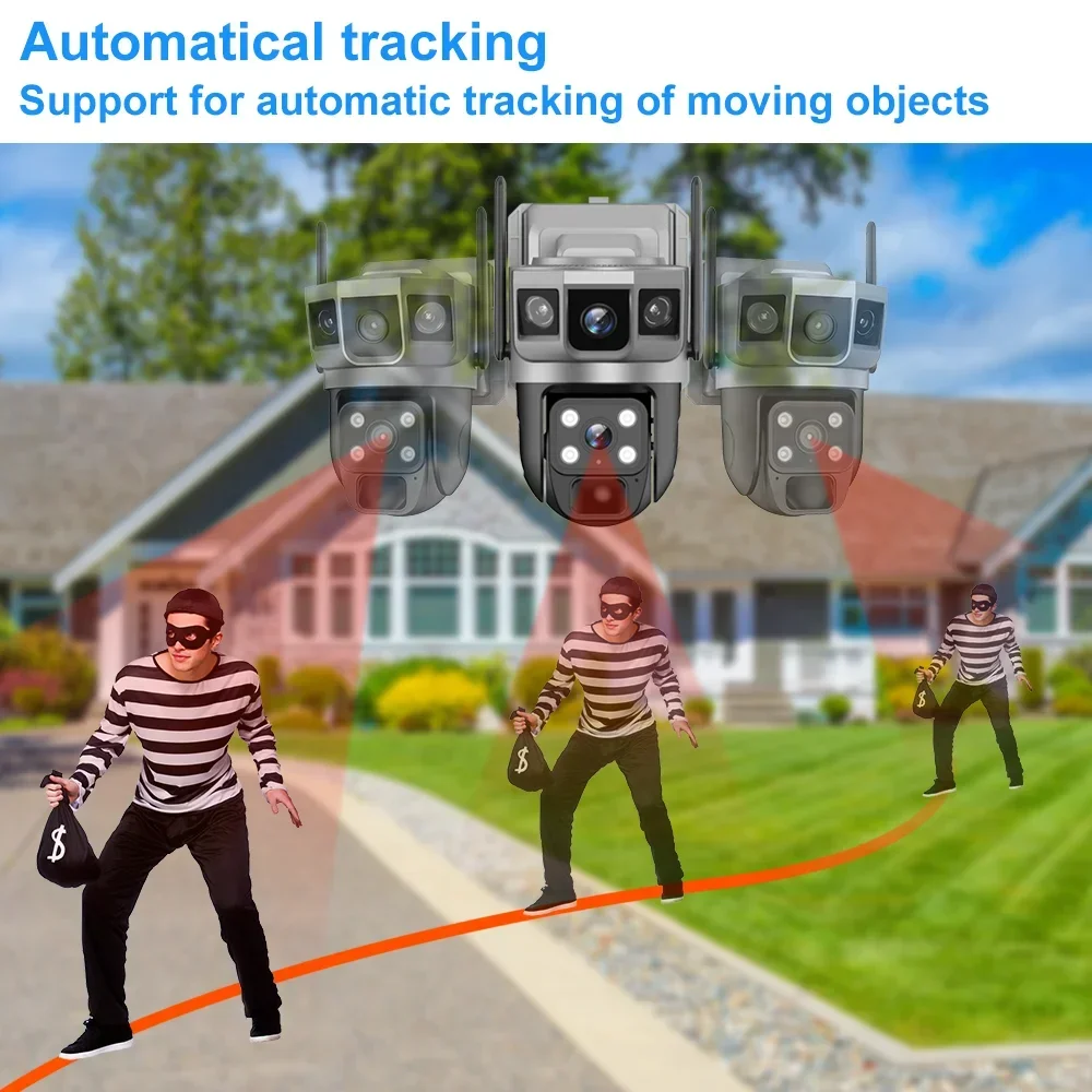 V380 4K 3화면 4G 카메라 태양광 배터리 PIR - Home Security Tech 리뷰 및 가격