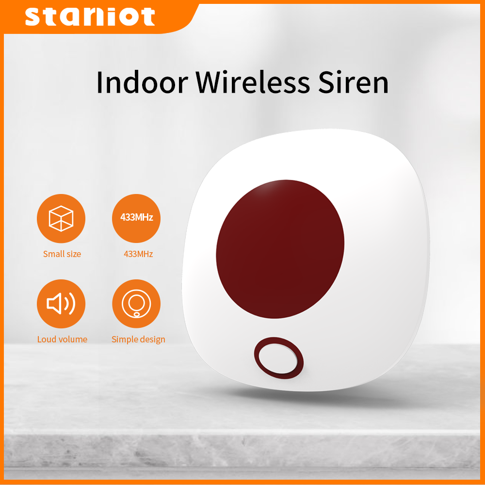 Staniot 실내 무선 사이렌 433Mhz 도난 홈  - Home Security Siren 리뷰 및 가격