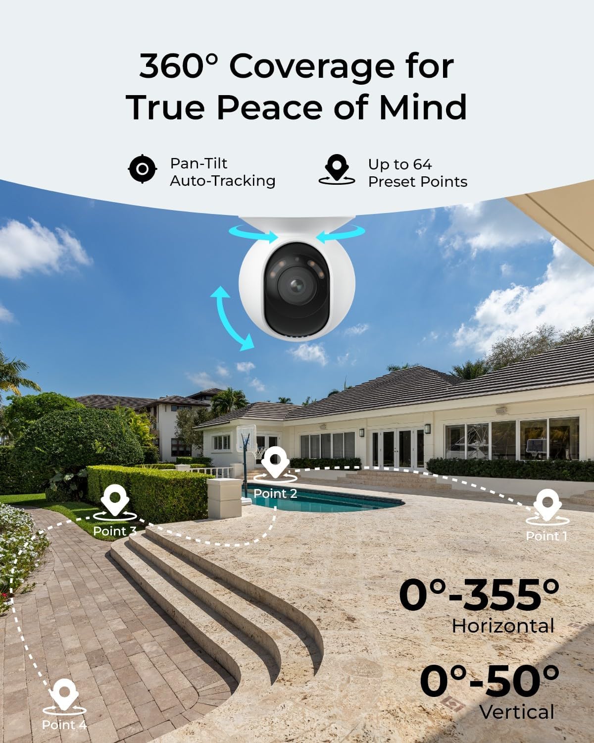 PoE 4K 실외 가정용 보안 카메라(355) °    - Home Security Tech 리뷰 및 가격