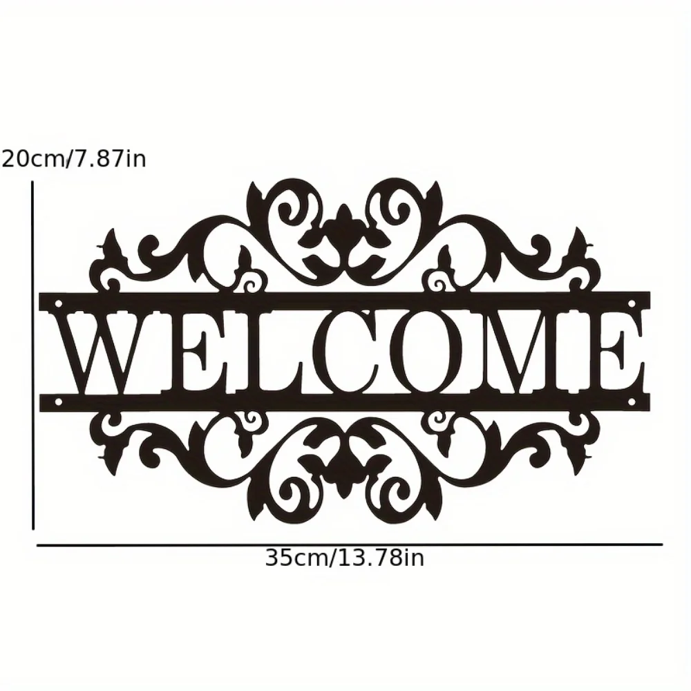 맞춤 주소가 있는 소박한 금속 환영 표지판 - 현관과  - Home Security Yard Sign 리뷰 및 가격