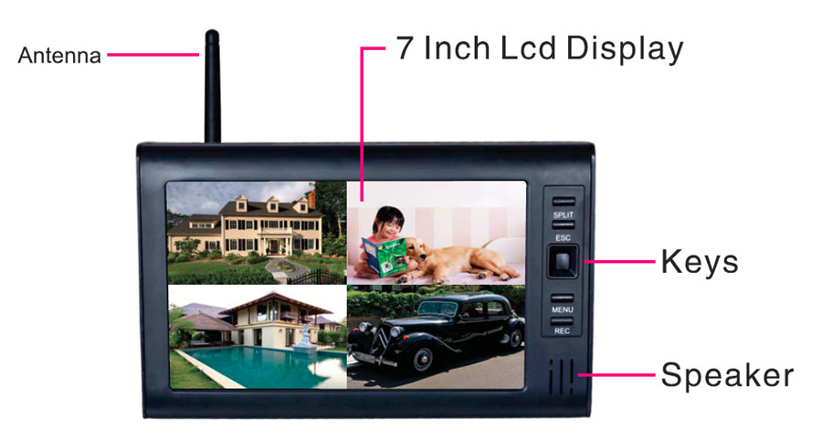 LCD CCTV 보안 시스템 와이파이 무선 카메라 비디 - Home Security Video Systems 리뷰 및 가격