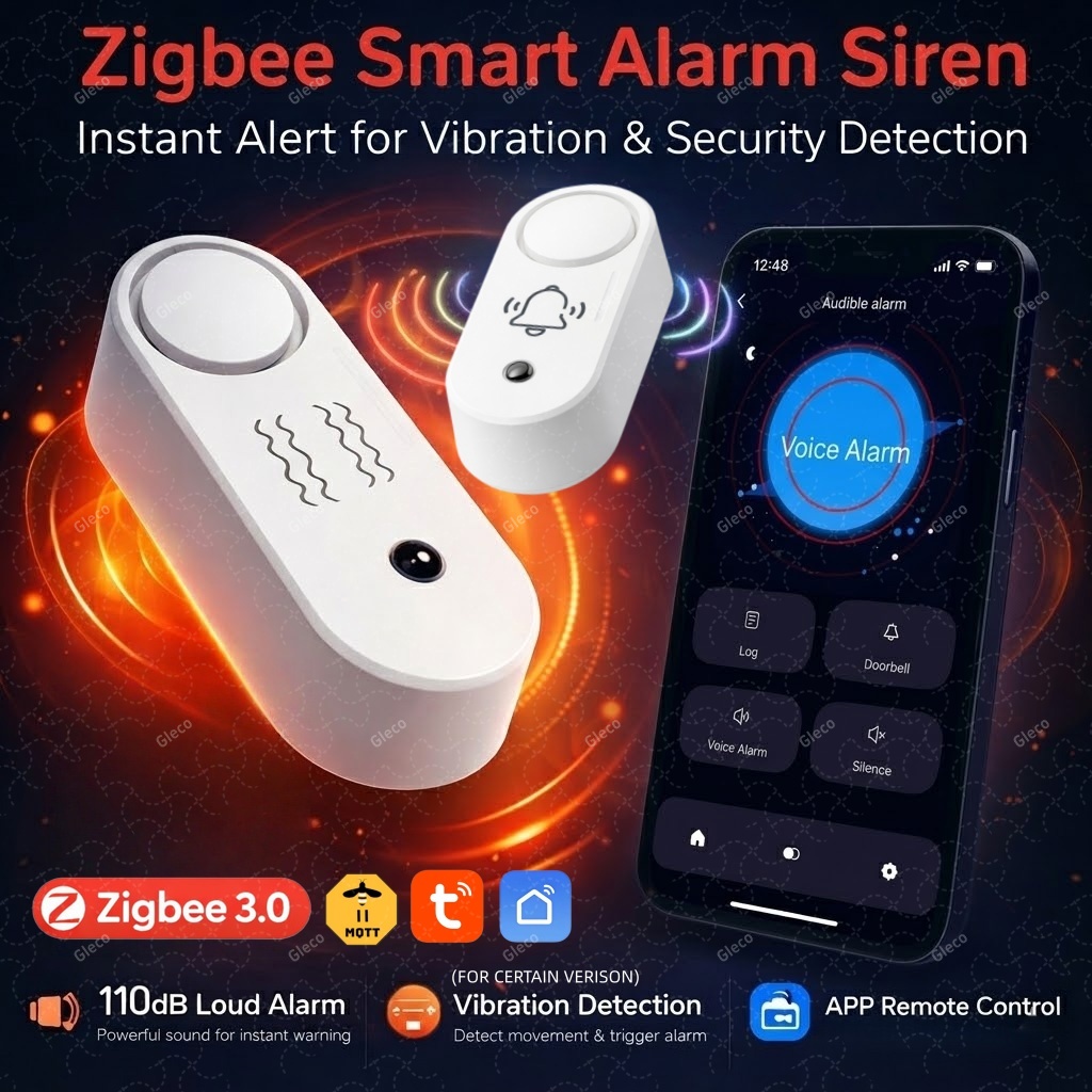 ZigBee Tuya 스마트 사이렌 알람 옵션 진동 감 - Home Security Options 리뷰 및 가격