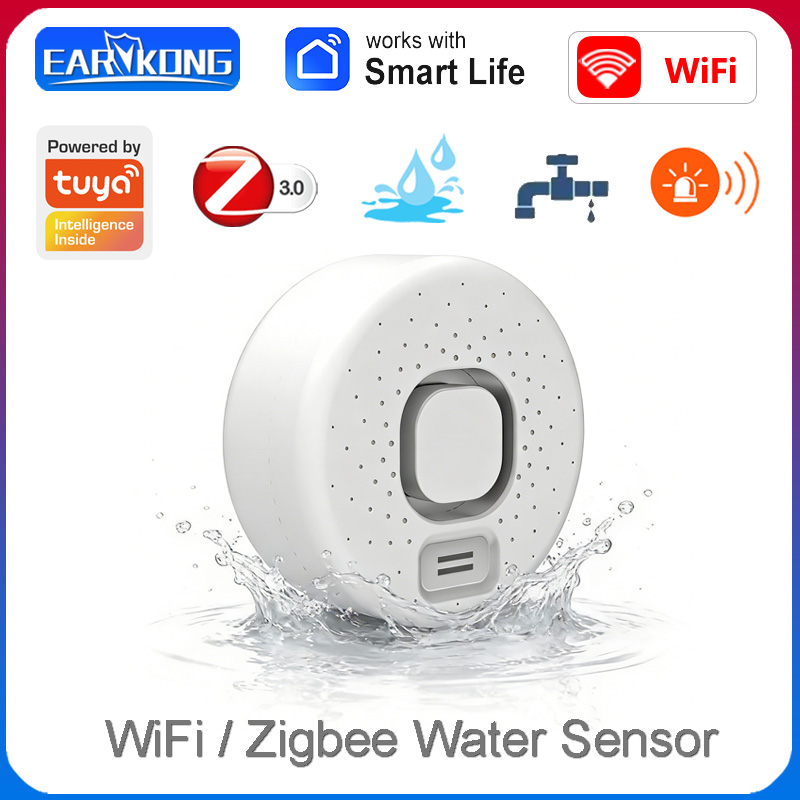 스마트 누수 감지기는 Tuya 앱과 연동되며, WiFi - Home Security Options 리뷰 및 가격