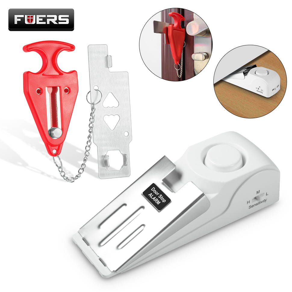 FUERS 무선 문짝 정지 경보 시스템, 문짝 잠금 홈 - Home Security Lock System 리뷰 및 가격