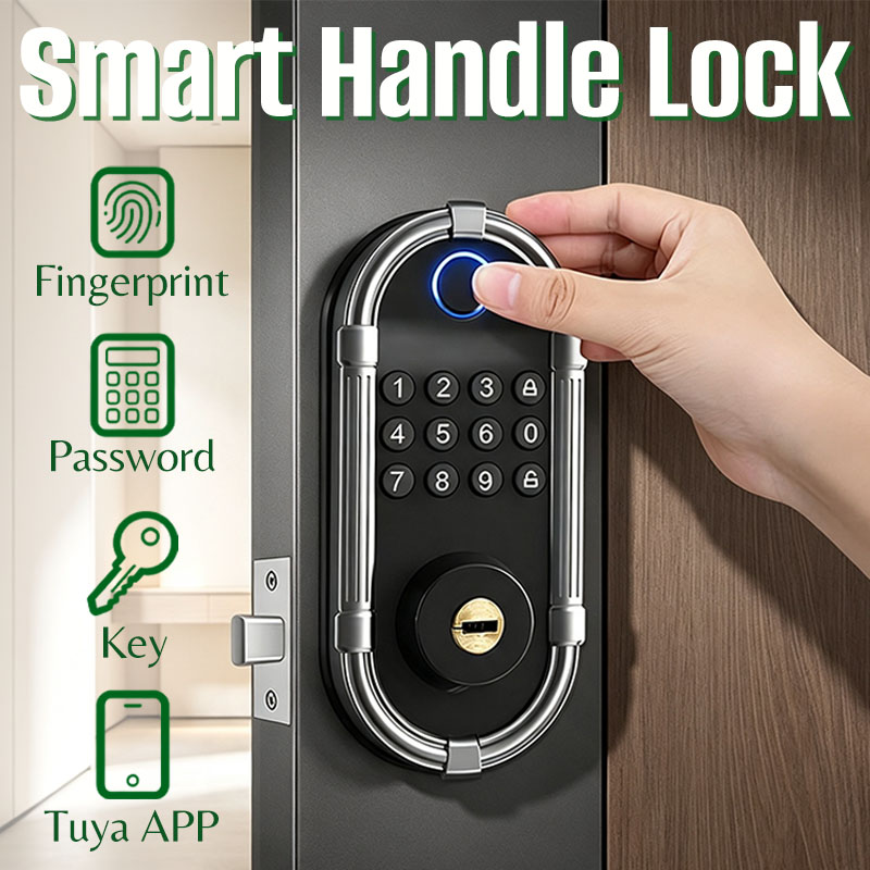 투야 시스템 스마트 전자 지문 핸들 잠금장치 - 홈 보 - Home Security Lock System 리뷰 및 가격