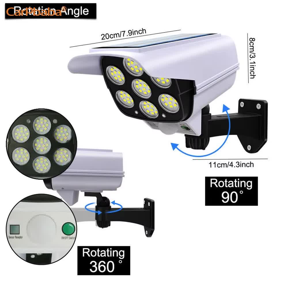 야외 태양광 모션 센서 보안 모형 카메라 무선 투광등  - Home Security Wireless Camera 리뷰 및 가격